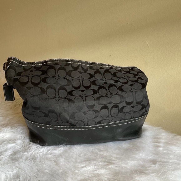 Coach signature canvas leather hobo bag - Picture 4 of 8